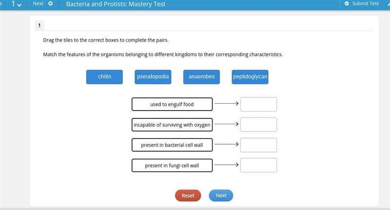 Match the features of the organisms belonging to different kingdoms to their corresponding-example-1