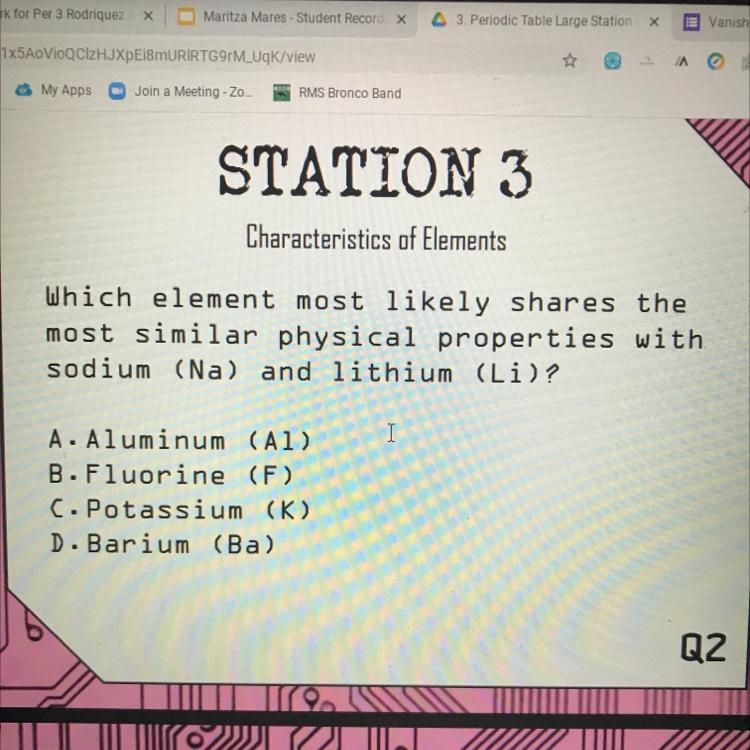 Which element most likely shares the most similar physical properties with sodium-example-1