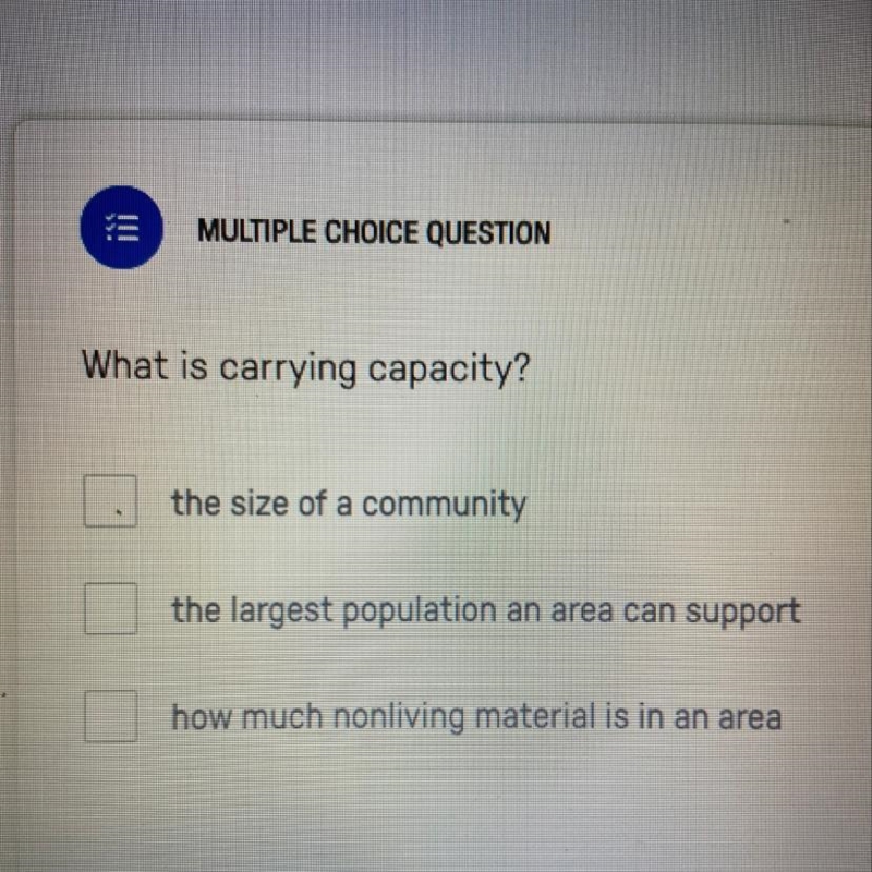 What is carrying capacity-example-1