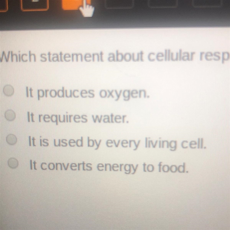 Which statement about cellular respiration is true?-example-1