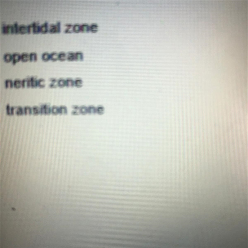 Which option identifies one section of the ocean floor?-example-1