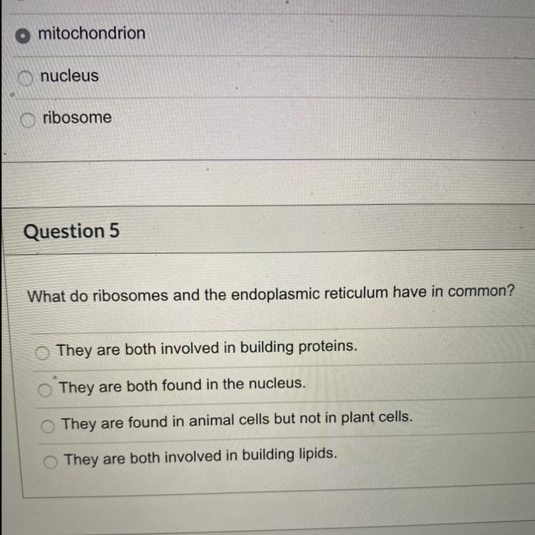 - What do ribosomes and the endoplasmic reticulum have in common? HELPPP-example-1