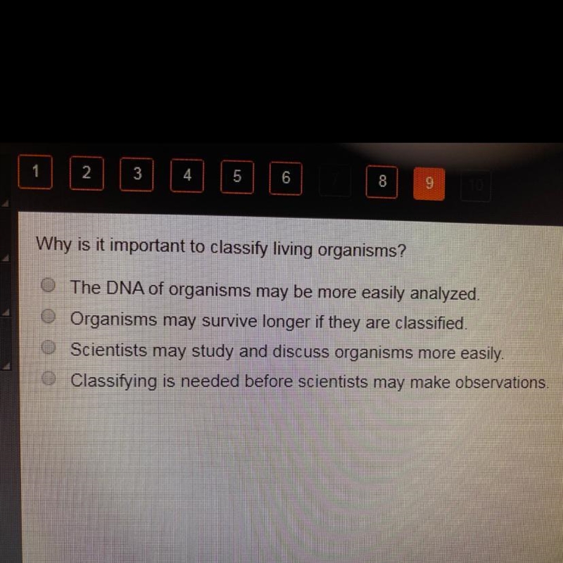 Why is it important to classify living organisms-example-1