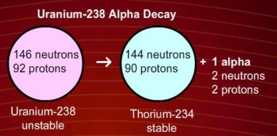 Which of the following reduces the number of protons in the nucleus of an atom by-example-1