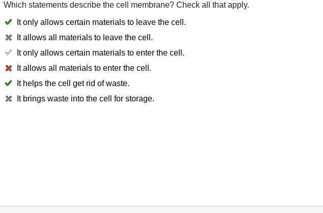 Which statements accurately describe osmosis? Check all that apply. Water moves from-example-1