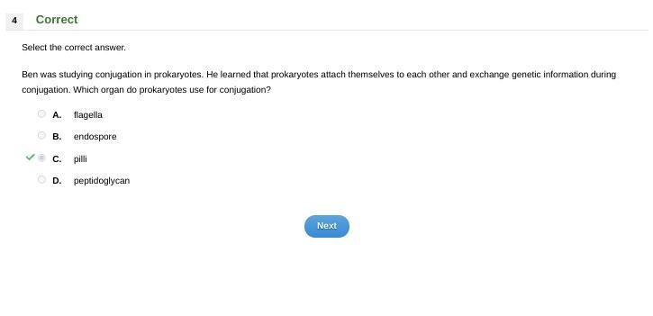 Ben was studying conjugation in prokaryotes. He learned that prokaryotes attach themselves-example-1