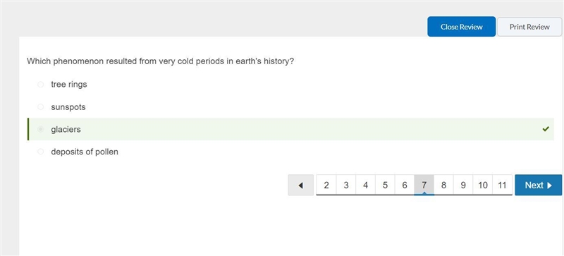 Very cold periods in earth’s history resulted in which of the following? A. Deposits-example-1