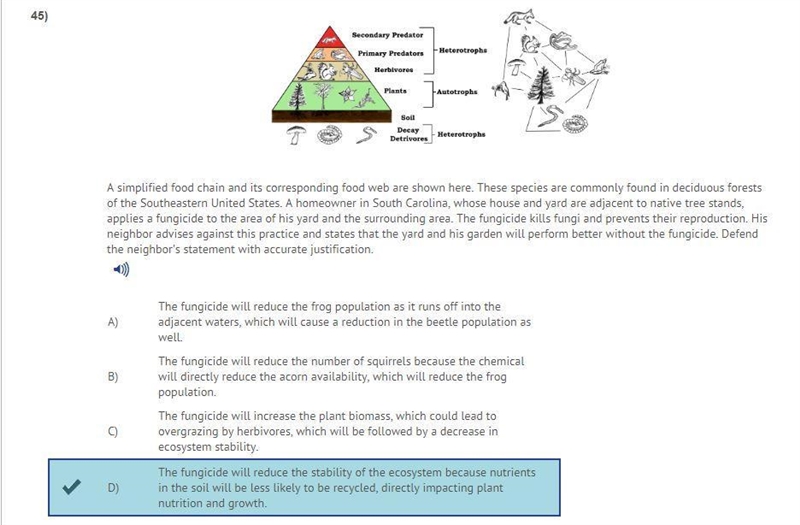 Decay Detriveres Heterotrophe A simplified food chain and its corresponding food web-example-1