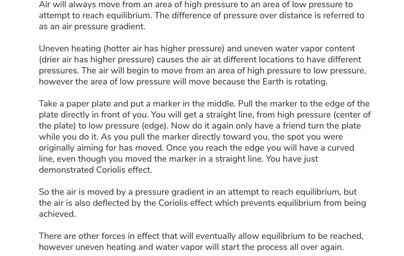 Which of the following causes the movement of the Earth’s atmosphere? A) the Earth-example-1