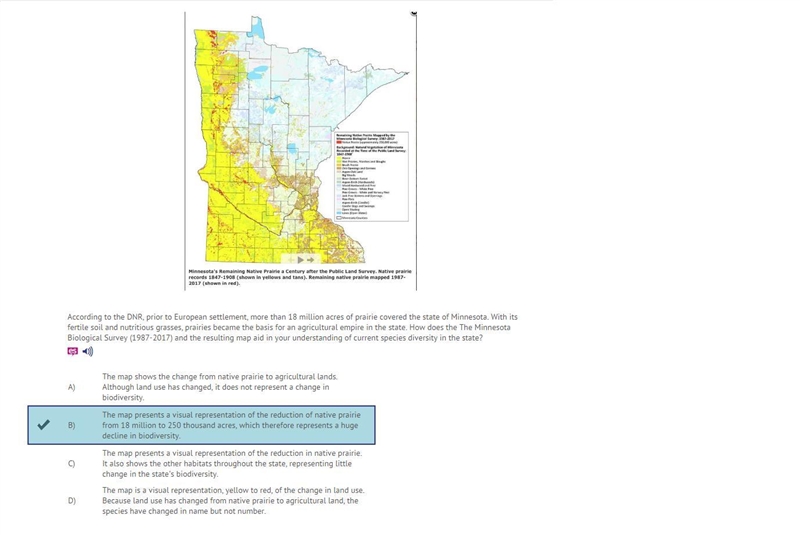 According to the DNR, prior to European settlement, more than 18 million acres of-example-1