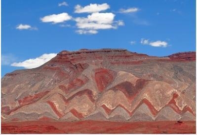 The image shows landforms in Monument Valley, Utah. Which features are shown in the-example-1