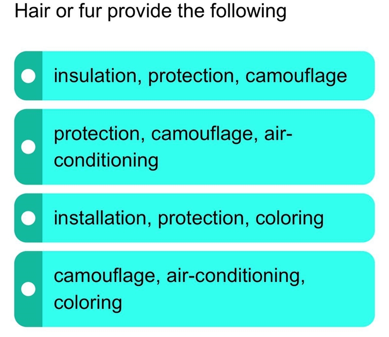 Hair or fur provide the following- look at picture-example-1