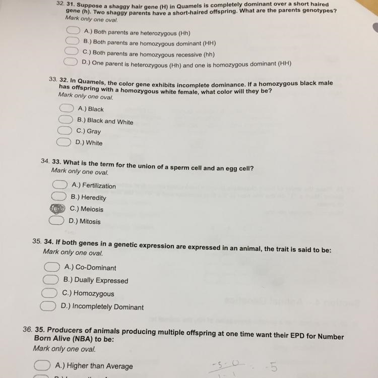 What is number 32,33,35’s answers?-example-1