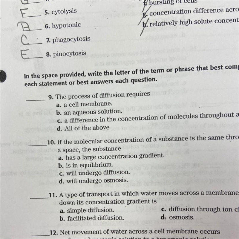 The process of diffusion requires-example-1