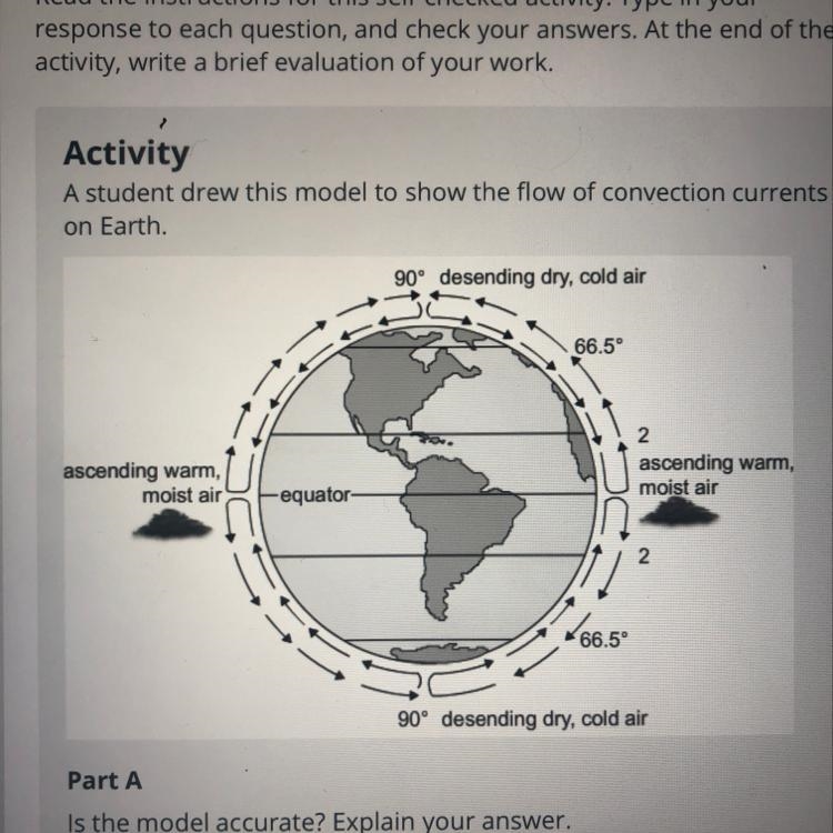 Please help me!! A student drew this model to show the flow of convection currents-example-1