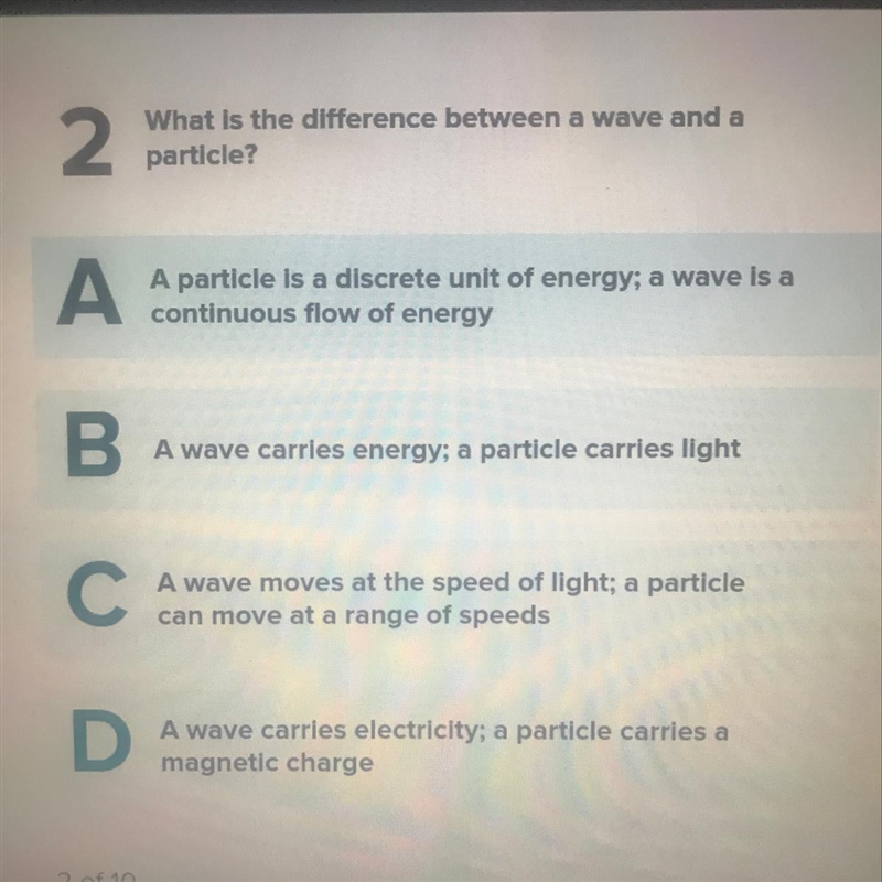 What is the difference between a wave and a particle-example-1