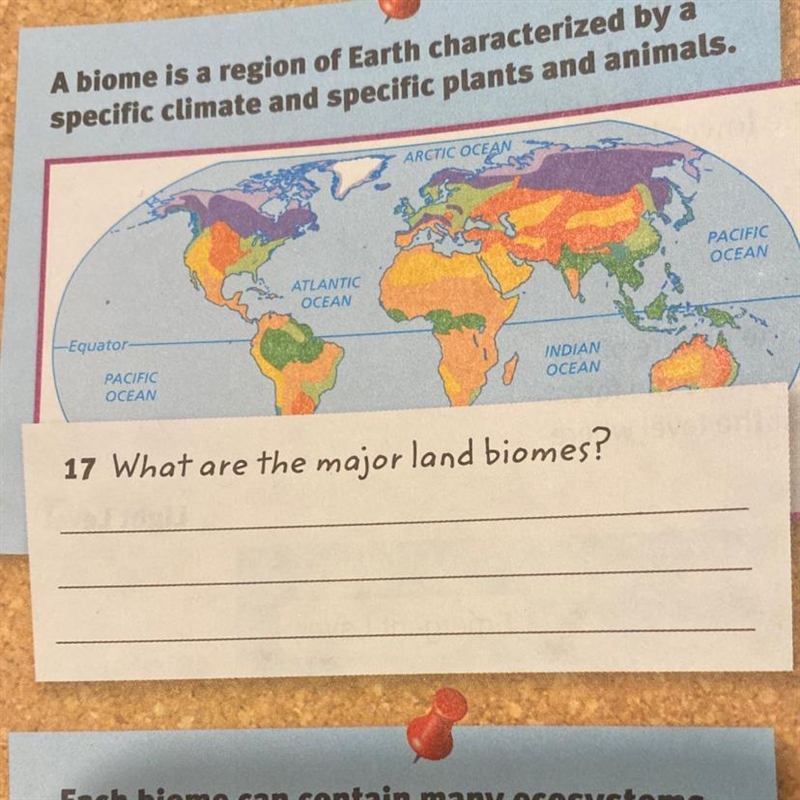 What are the major land biomes?-example-1