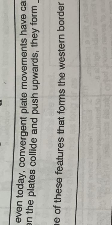 PLZ HELPPPPP Throughout time, and even today, convergent plate movements have caused-example-1