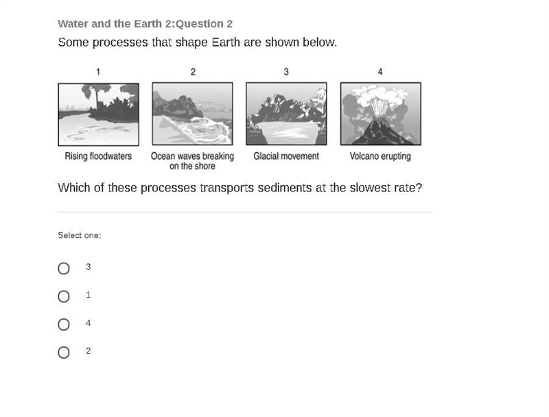 Some processes that shape Earth are shown below.-example-1