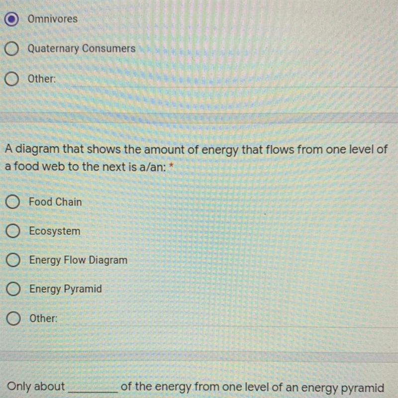 A diagram that shows the amount of energy that flows from one level of 10 points a-example-1