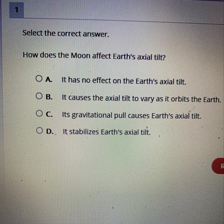 How does the moon affect earths axial tilt?-example-1