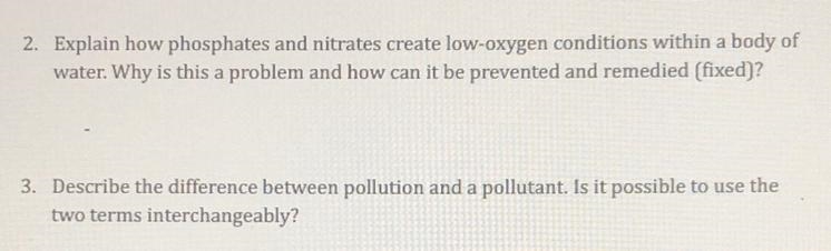 Can the terms pollution and pollutants be used interchangeably-example-1