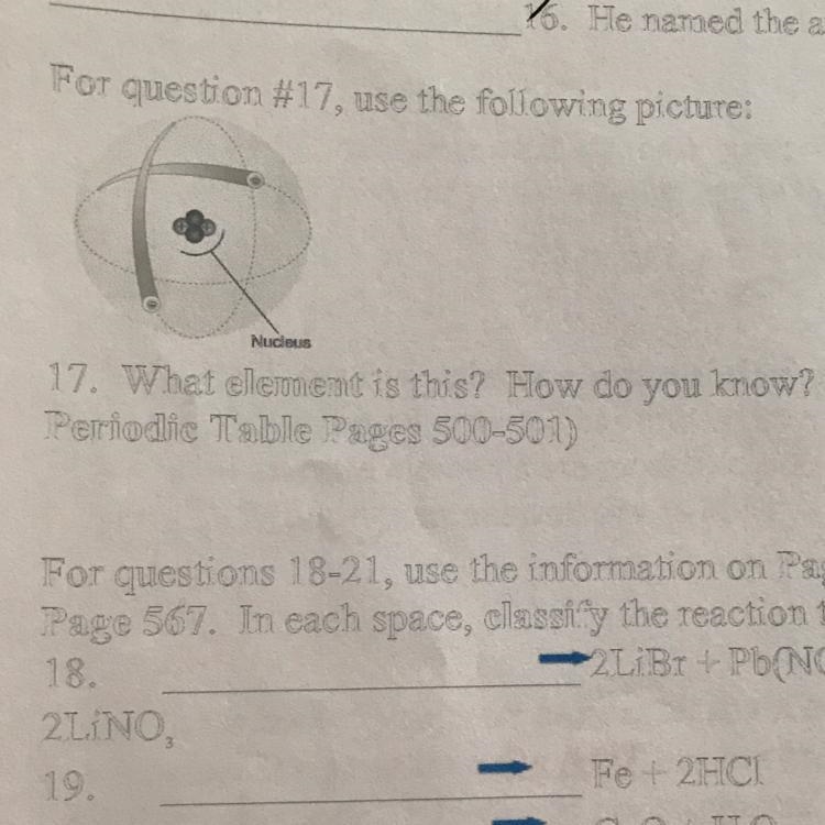 What element is this? #17-example-1