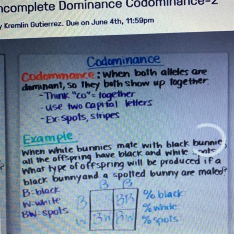 What percent will have spots ? 25 % 0 % 50-example-1