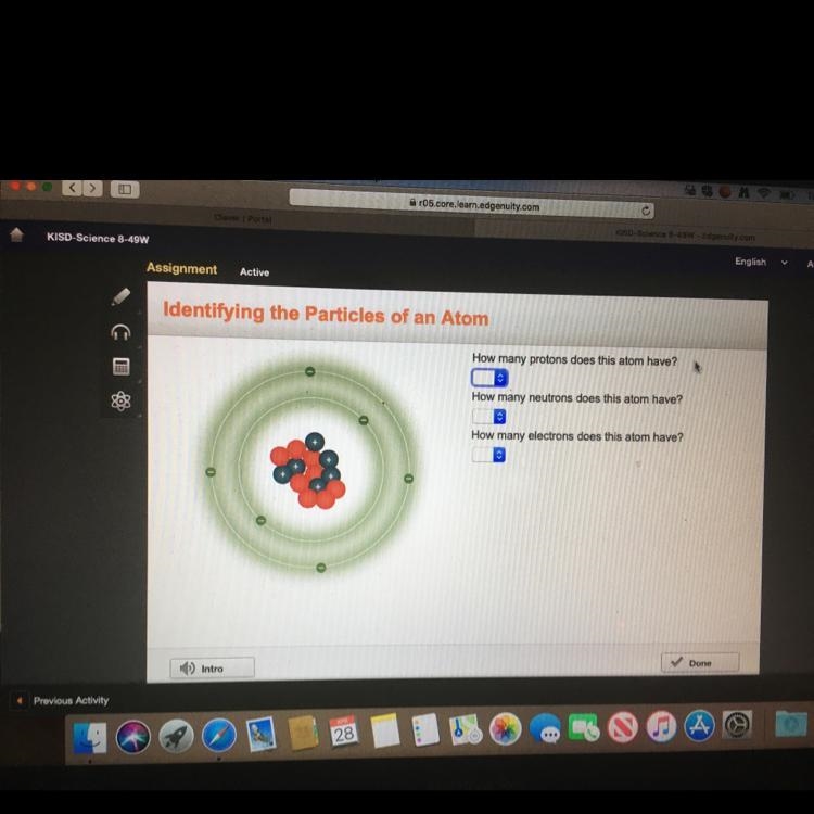 Identify the particles of the atom-example-1