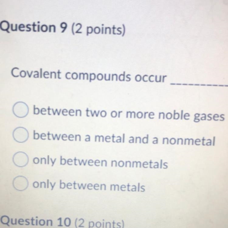 Covalent compounds occur-example-1