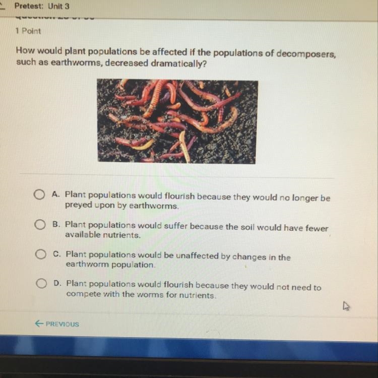 How would plant populations be affected if the populations of decomposers, such as-example-1