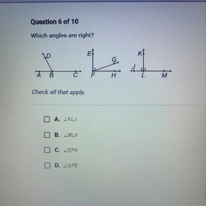 Which angles are right?-example-1