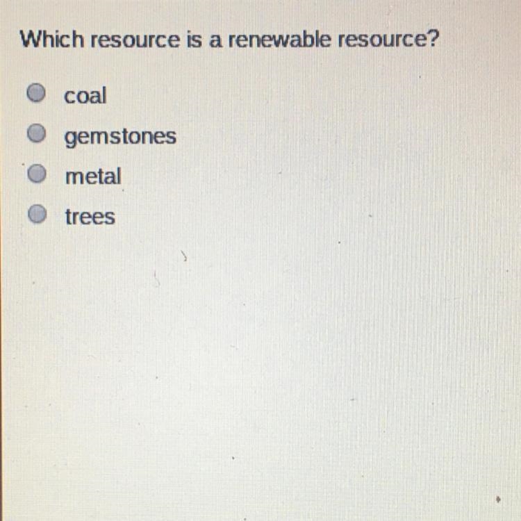 Which resource is a renewable resource? HURRY-example-1