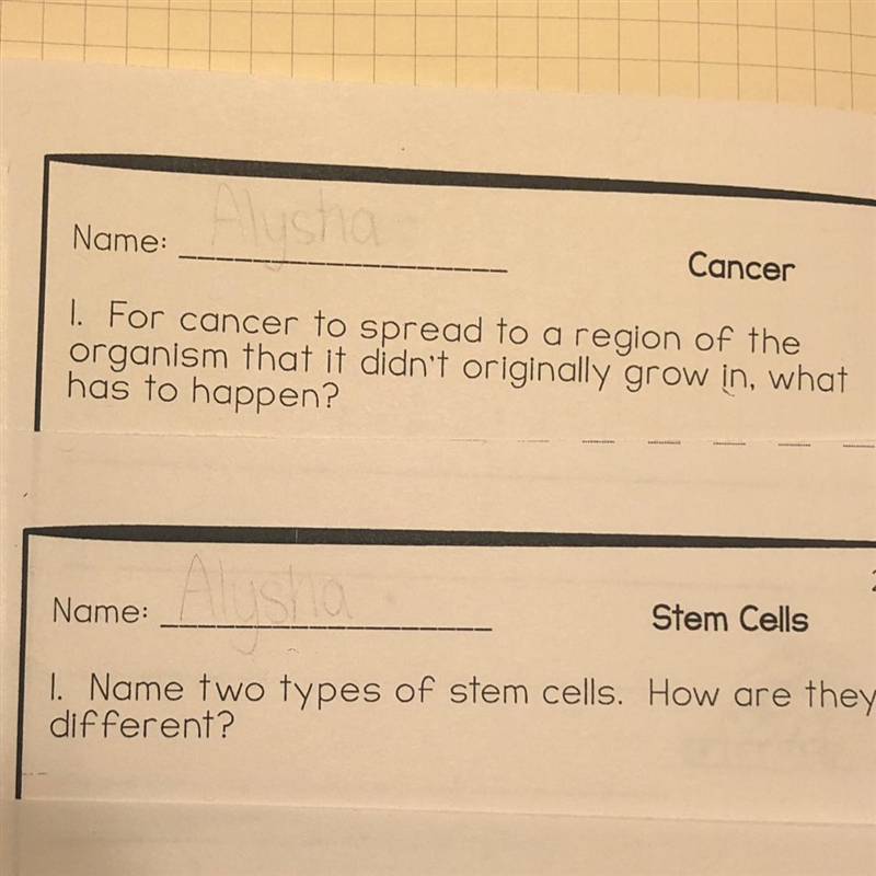 Stem cell and cancer question. Please answer Asap!!-example-1