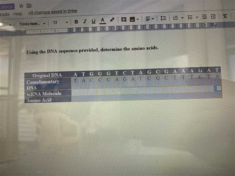 Using the DNA sequence provided, determine the amino acids?-example-1
