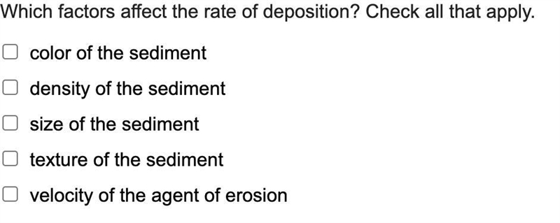 What factors affect the rate of depositon-example-1