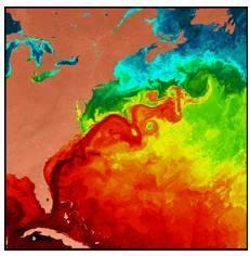 The Gulf Stream current shown here makes the waters of the North Atlantic A) warmer-example-1