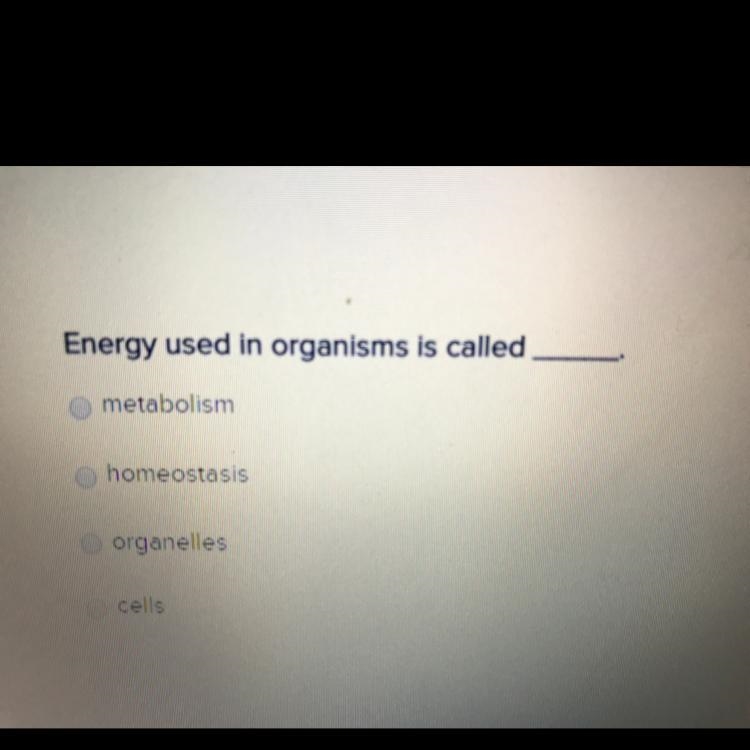 Energy used organisms is called?-example-1