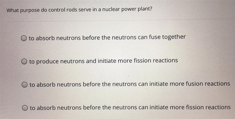 What purpose do control rods serve in a nuclear power plant?-example-1