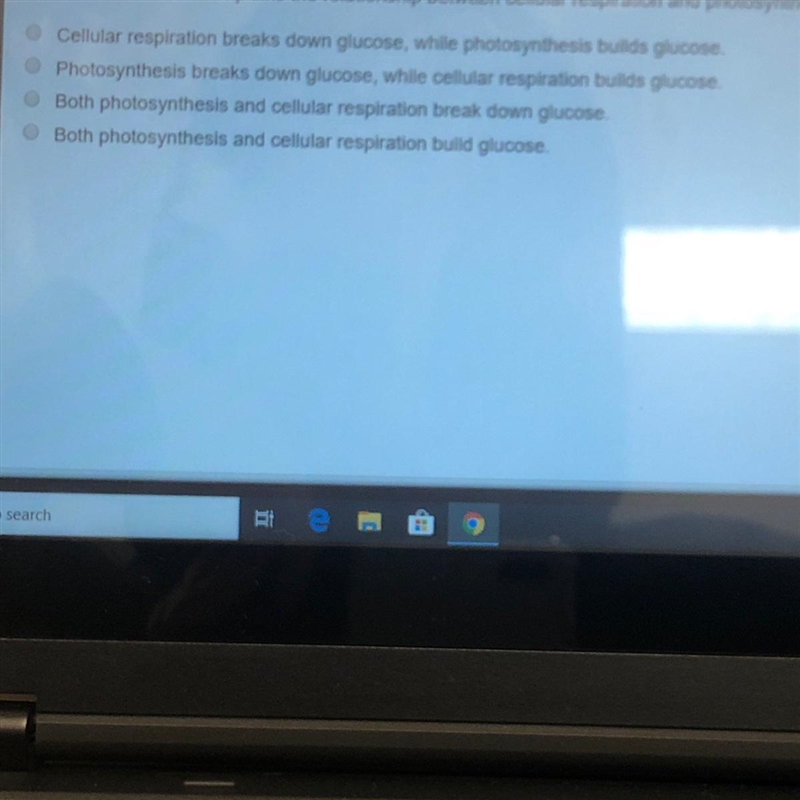 Which statement best explains the relationship between cellular respiration and photosynthesis-example-1