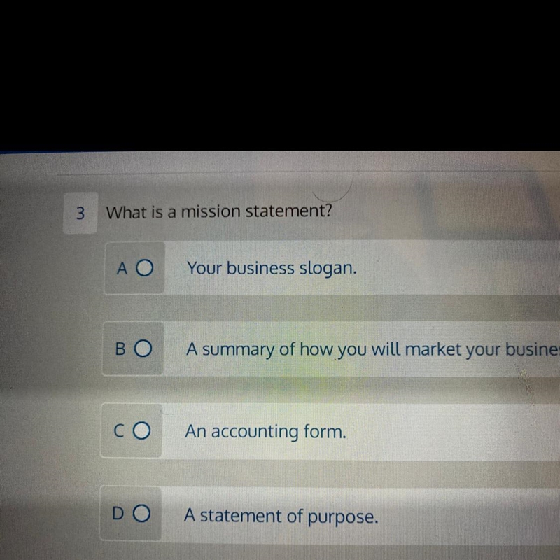 What is a mission statement?-example-1