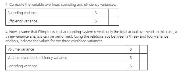 Overhead Application, Overhead Variances, Journal EntriesPlimpton Company produces-example-2