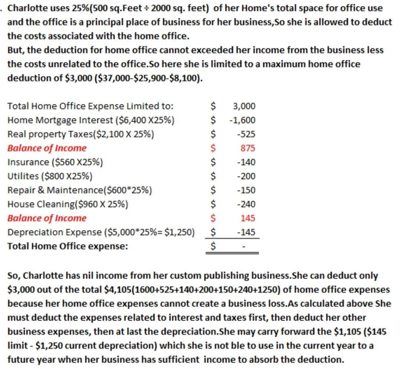 Charlotte owns a custom publishing business. She uses 500 square feet of her home-example-1