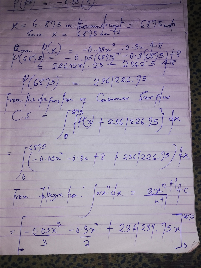 The demand function for a product is given by 2 p x x = − − + 0.05 0.3 8 where p is-example-1