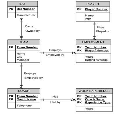 Draw an entity-relationship diagram that describes the following business environment-example-1