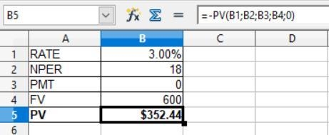 Find the present value of $600 due in the future under each of these conditions: 6% nominal-example-1