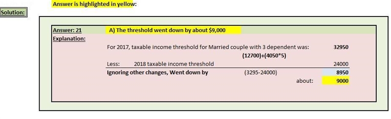 The Tax Cuts and Jobs Act passed in December, 2017, eliminated any personal exemptions-example-1