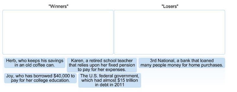 Determine if the people in the example have benefited (i.e., are winners) or have-example-1