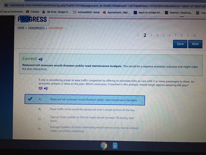 Submit A city is considering a plan to ease traffic congestion by offering to eliminate-example-1