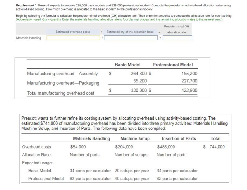 Prescott expects to produce 225,000 basic models and 225,000 professional models. Compute-example-1